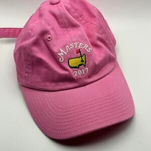 2017 Masters Golf Tournament Hat Pink Adjustable Strapback Augusta National Cap